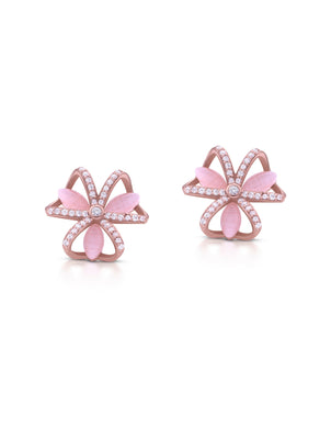 BOW EARRINGS | ROSE GOLD