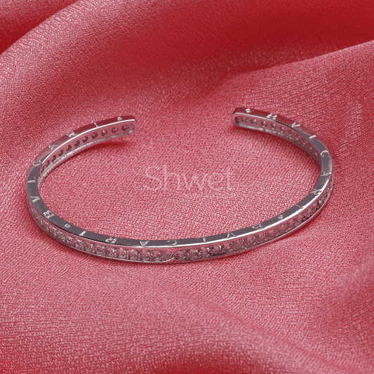 BULGARIA LUXURY KADA BRACELET | ADJUSTABLE | WOMEN | 925 STERLING SILVER - Shwet