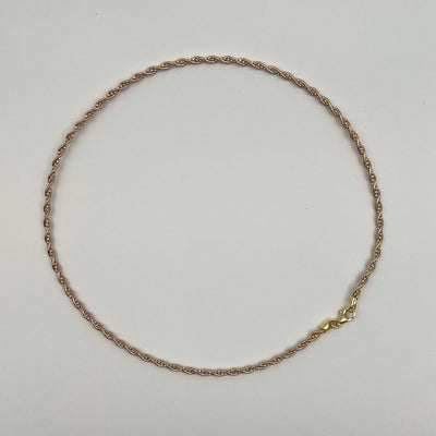 TWISTED ITALIAN CHAIN | GOLD PLATED | 925 STERLING SILVER