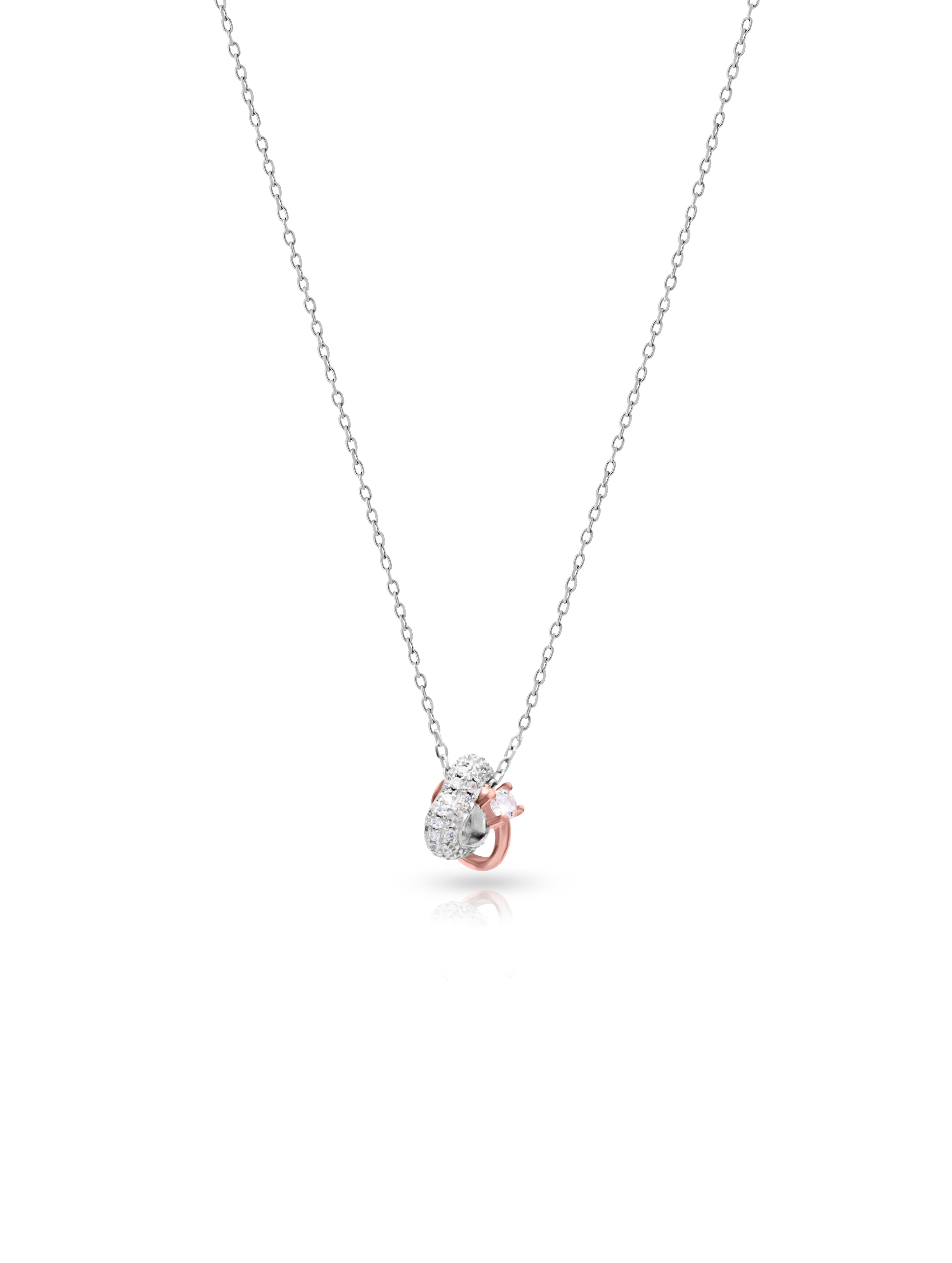 HEART CHARM PENDANT CHAIN | ROSE GOLD - Shwet