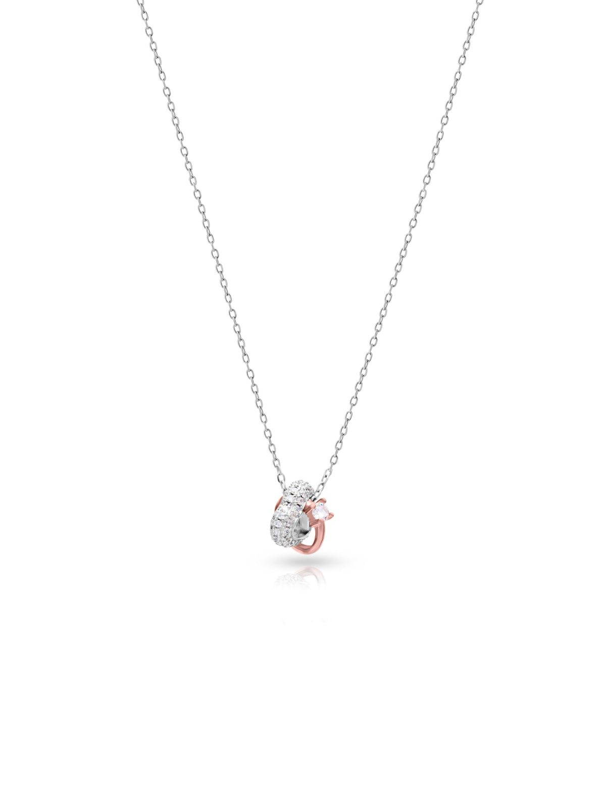 HEART CHARM PENDANT CHAIN | ROSE GOLD - Shwet