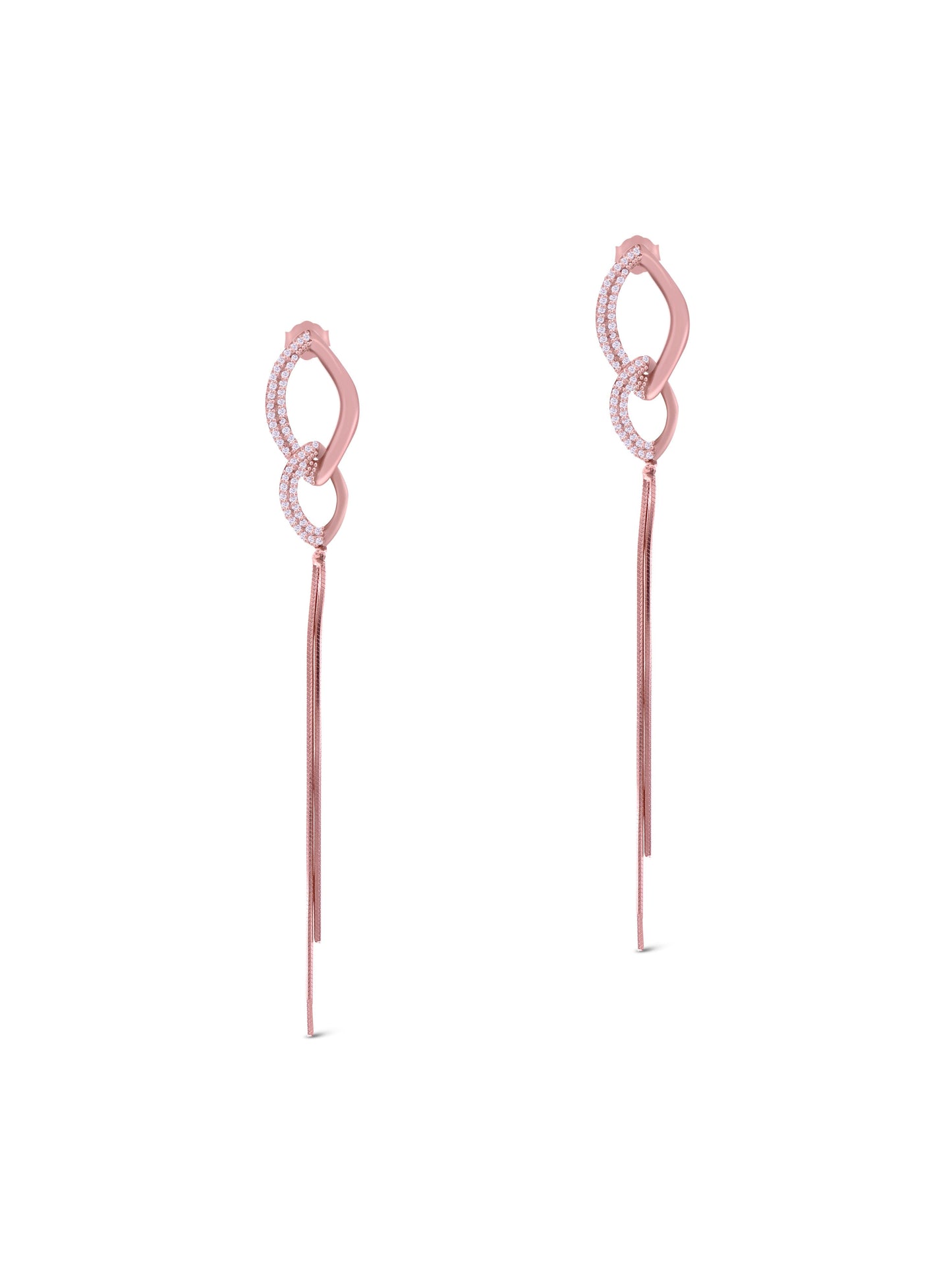 HANGING EARRINGS | ROSE GOLD - Shwet