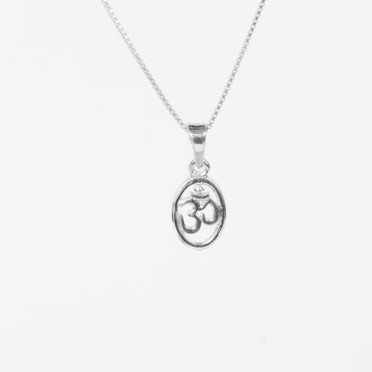 OVAL OM | HANDMADE | 925 STERLING SILVER - Shwet