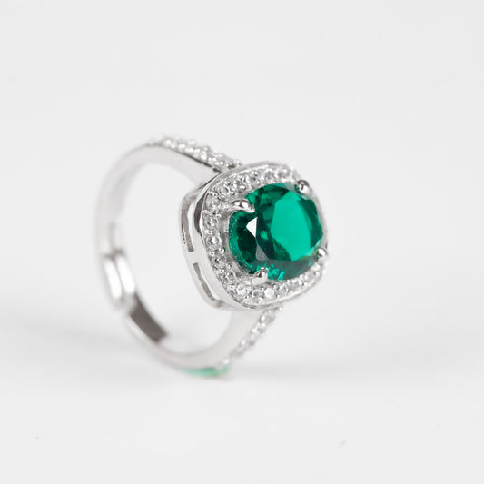 EMARALD OVAL | SIZE ADJUSTABLE RING - Shwet