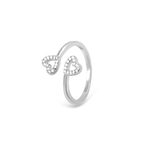 HEART RING | SIZE ADJUSTABLE | 925 STERLING SILVER - Shwet