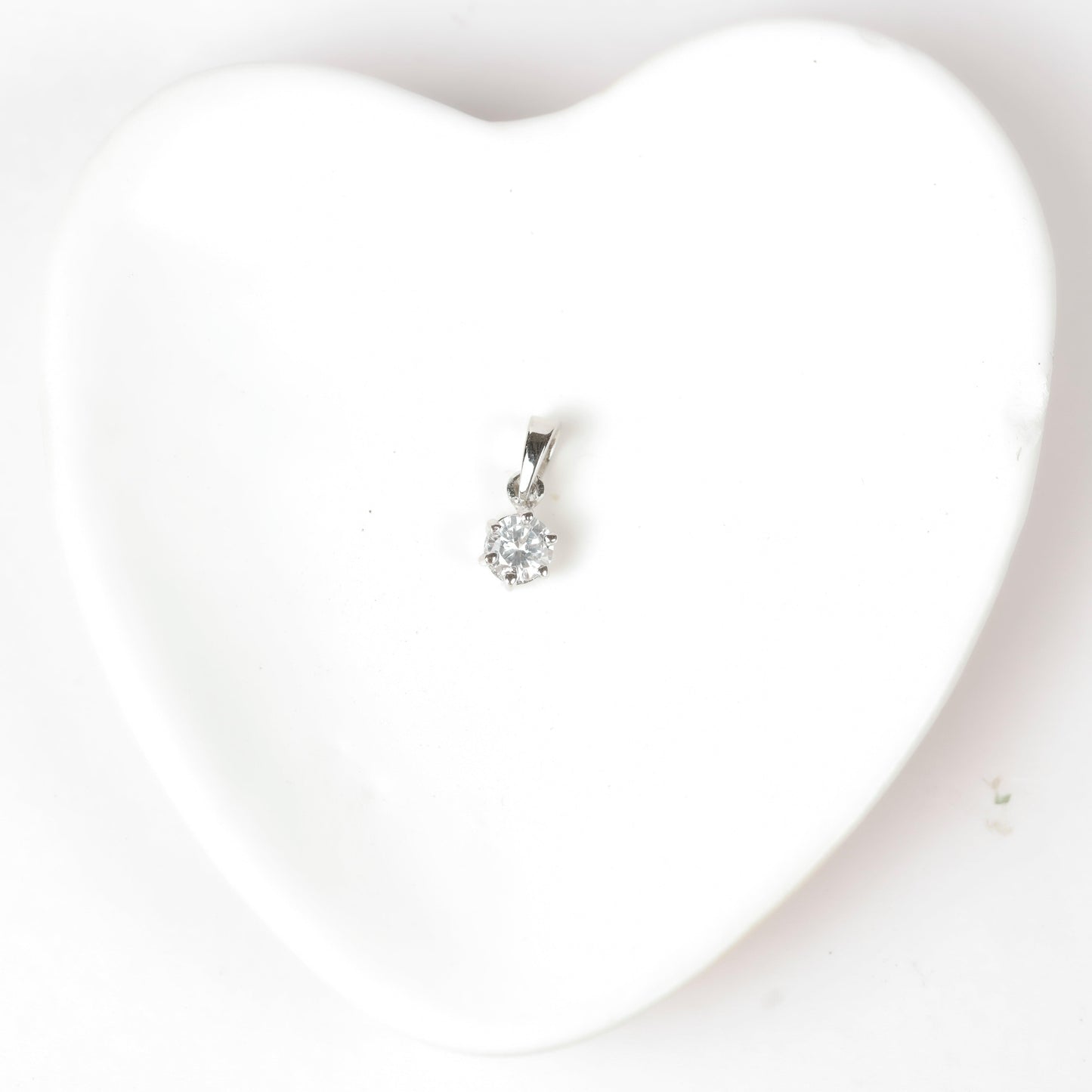6 PRONGS | SOLITAIRE PENDANT | 925 STERLING SILVER - Shwet
