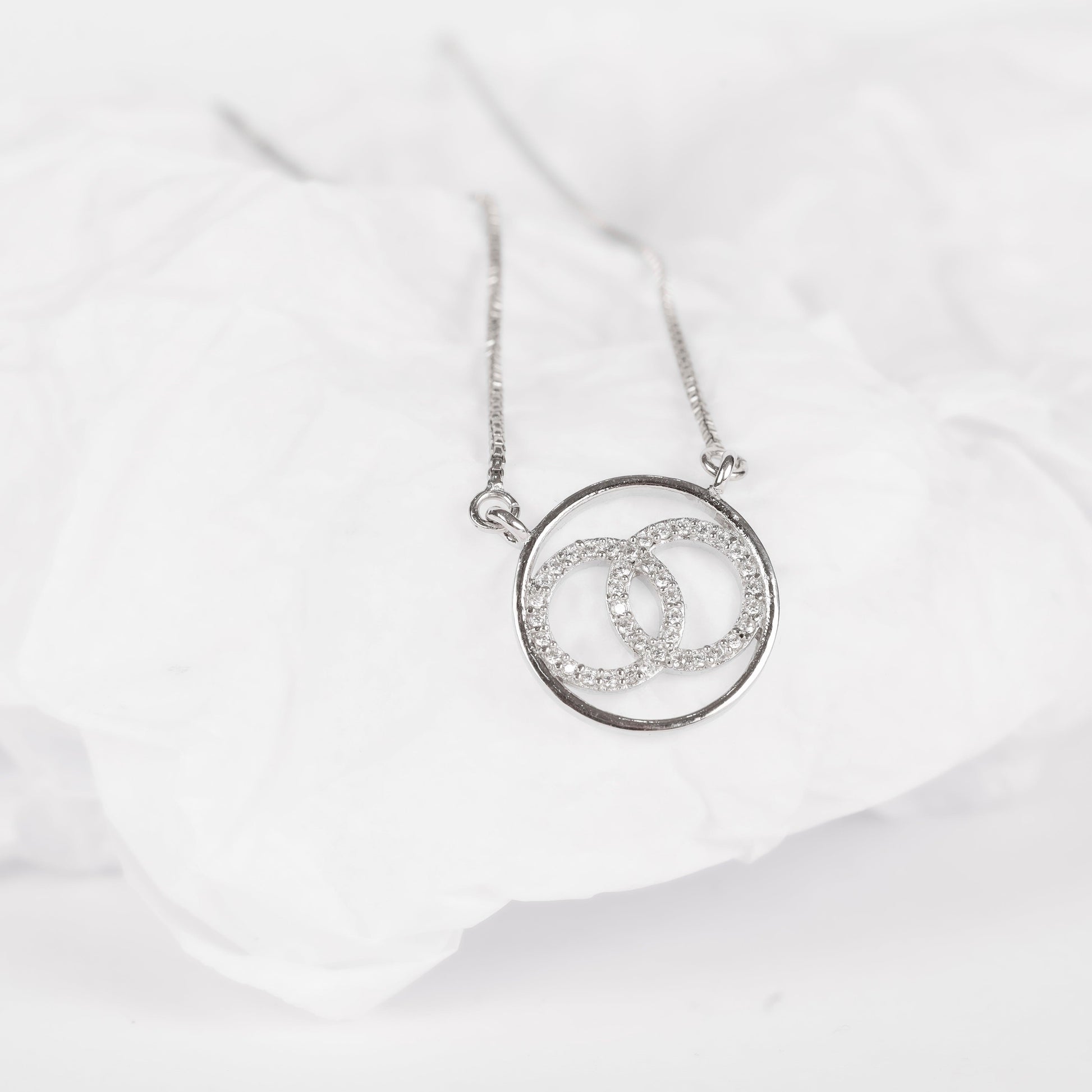 ROUND LOOP PENDANT | 925 STERLING SILVER - Shwet