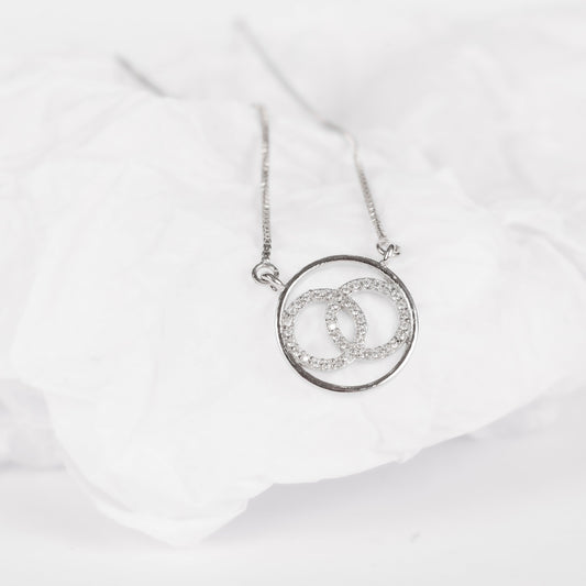ROUND LOOP PENDANT | 925 STERLING SILVER - Shwet