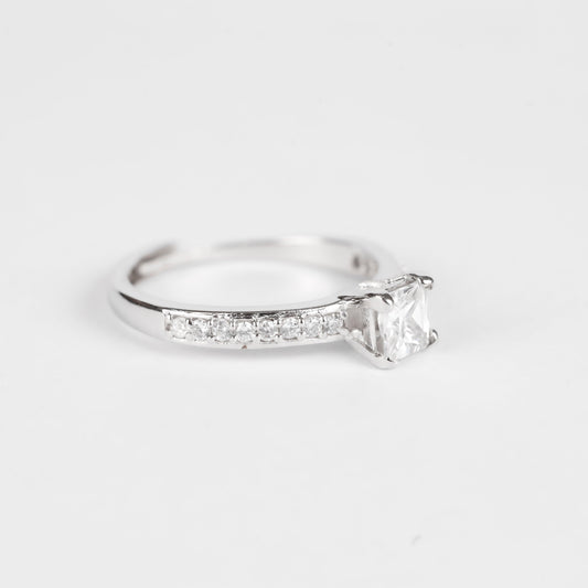 SOLITAIRE SILVER | ADJUSTABLE RING - Shwet