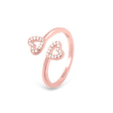 HEART RING | SIZE ADJUSTABLE | ROSE GOLD - Shwet