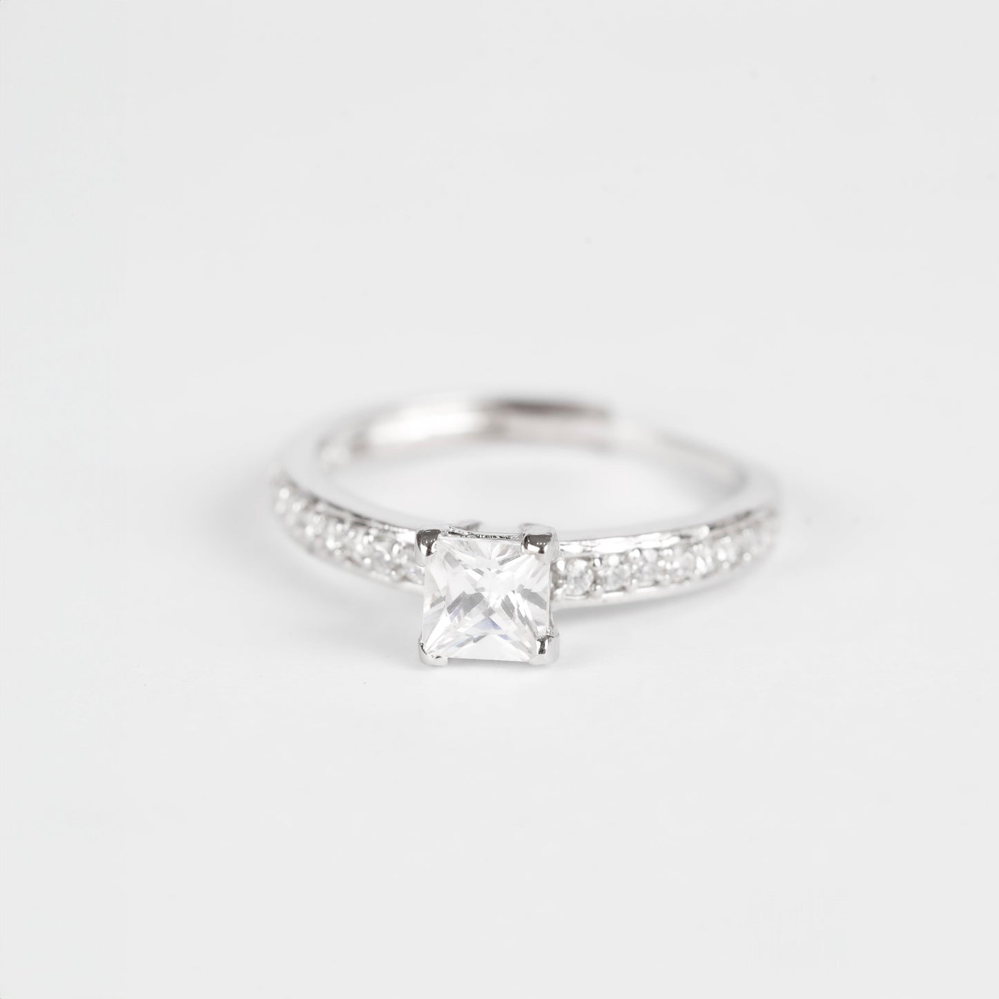 SOLITAIRE SILVER | ADJUSTABLE RING - Shwet