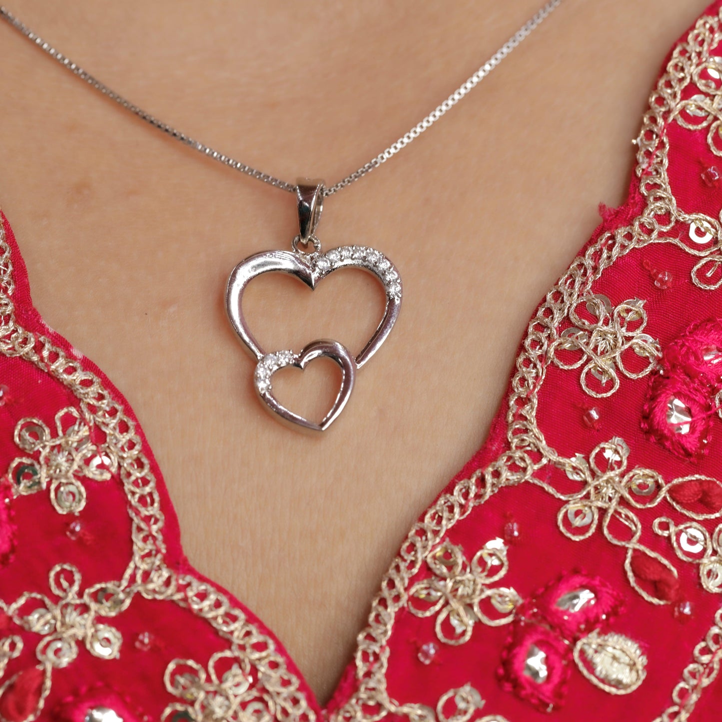 ZICRON HEART PENDANT | HANDMADE | 925 STERLING SILVER - Shwet