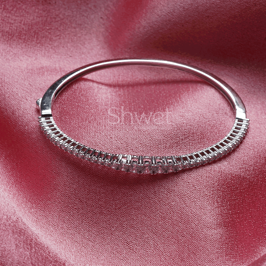 BLING KADA BRACELET | WOMEN CLIP ON | 925 STERLING SILVER - Shwet