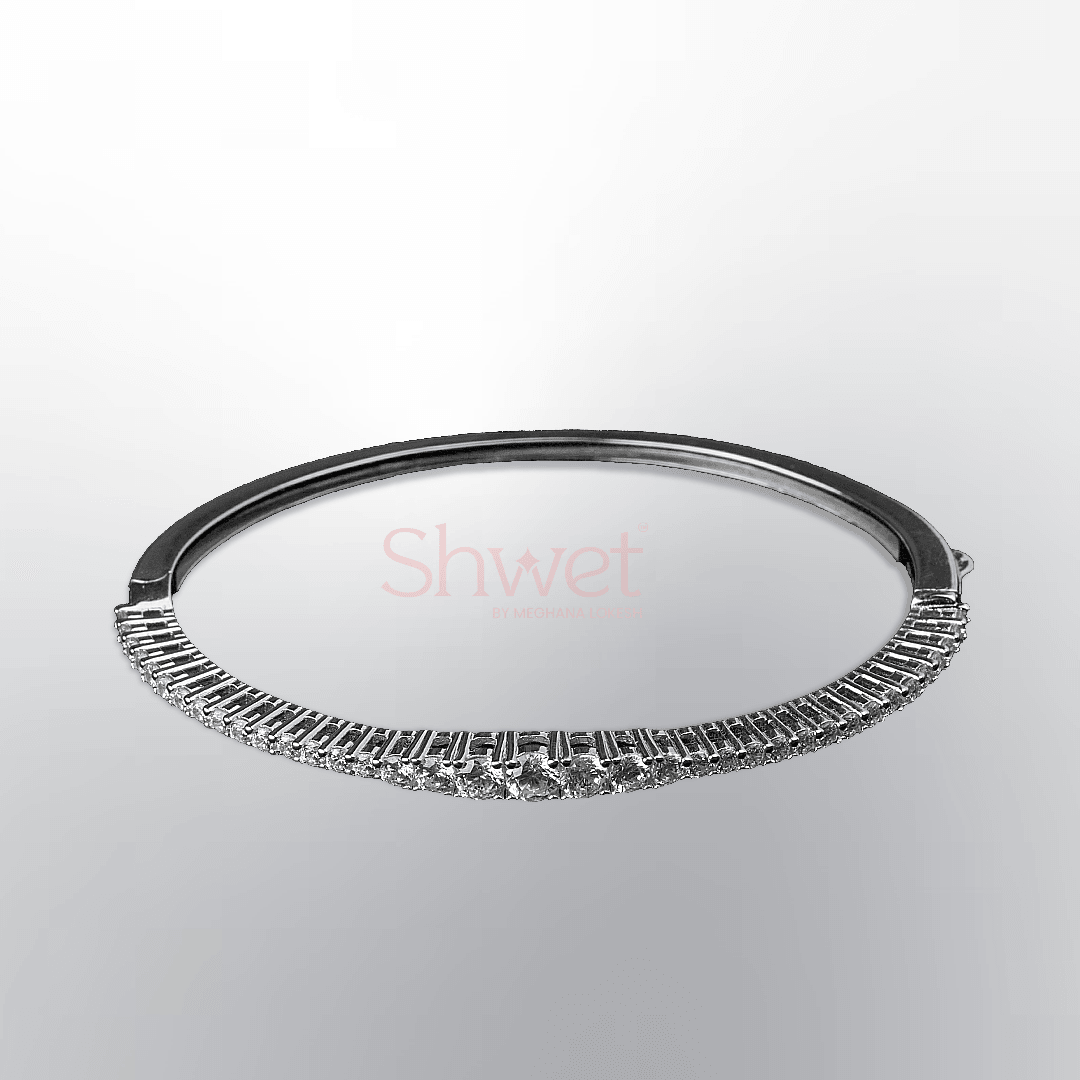 BLING KADA BRACELET | WOMEN CLIP ON | 925 STERLING SILVER - Shwet