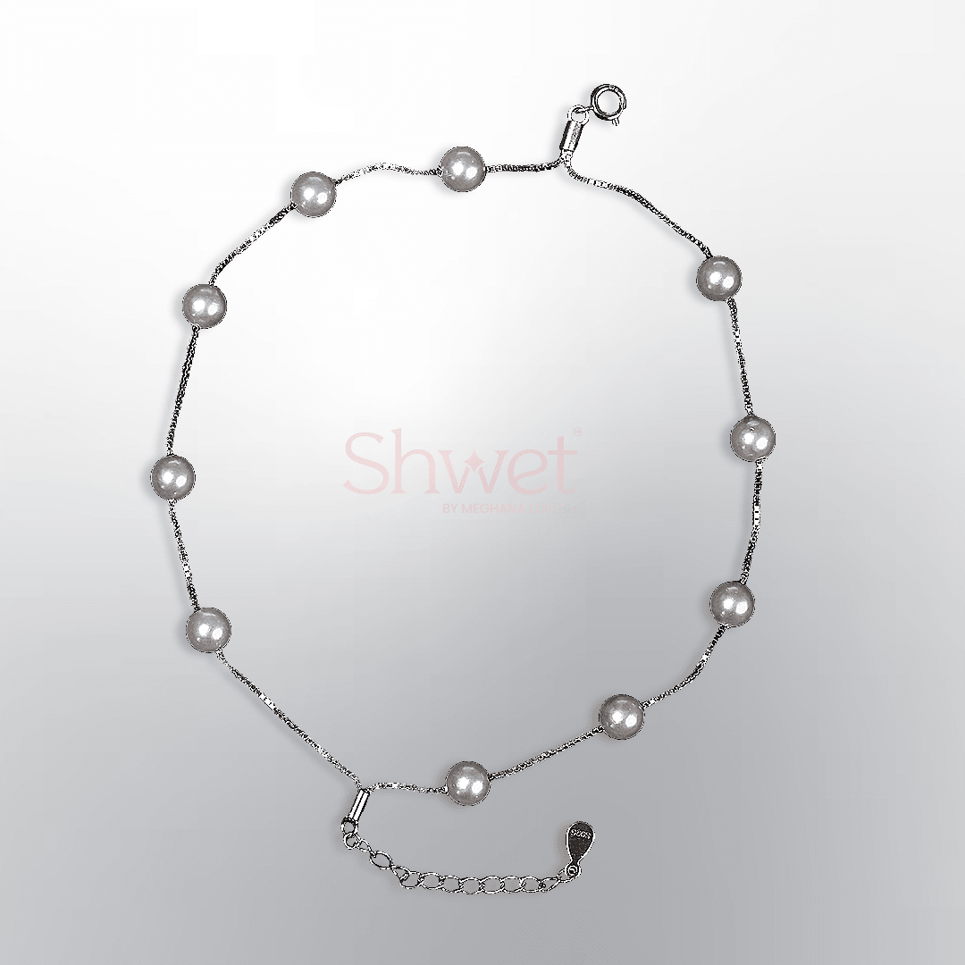 FRESHWATER PEARL BRACELET | CHAIN ADJUSTABLE | WOMEN | 2 LAYERS - Shwet