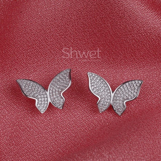 BUTTERFLY EARRINGS | 925 STERLING SILVER | WOMEN - Shwet
