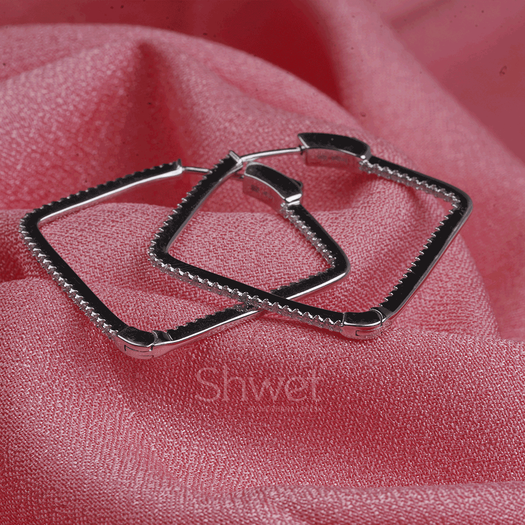 PREMIUM BOX EARRINGS | 925 STERLING SILVER | WOMEN - Shwet