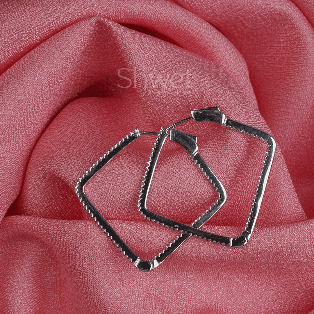 PREMIUM BOX EARRINGS | 925 STERLING SILVER | WOMEN - Shwet