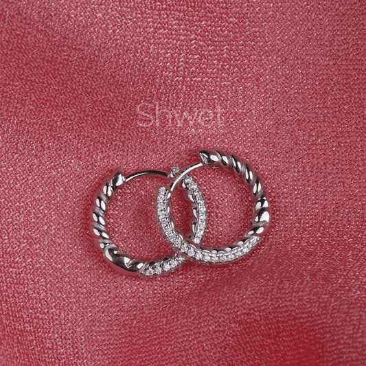 MINIMALISTIC BALI ERARRINGS | WITH PREMIUM STONES | - Shwet