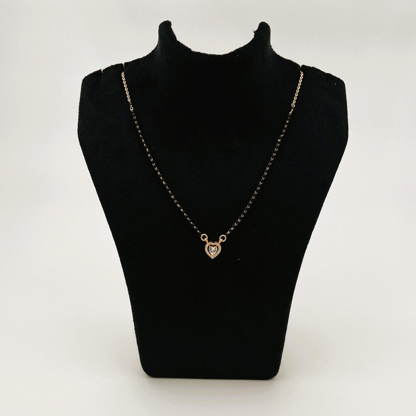 SHWET MANGALSUTRA | 18 CARAT GOLD PLATED | 925 STERLING SILVER - Shwet