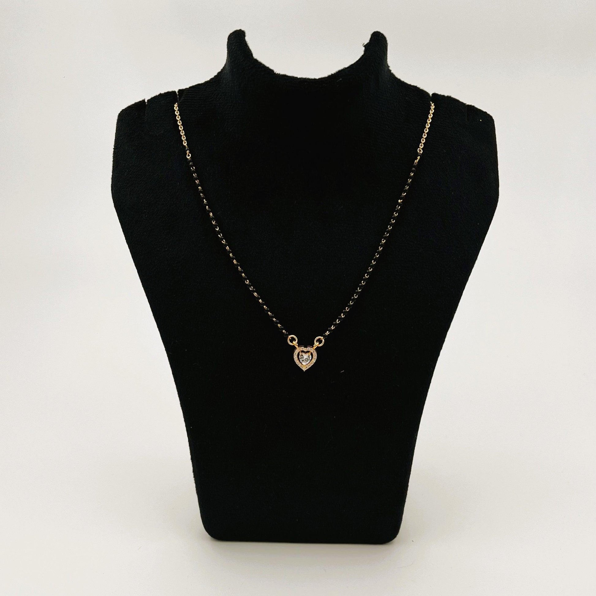 SHWET MANGALSUTRA | 18 CARAT GOLD PLATED | 925 STERLING SILVER - Shwet