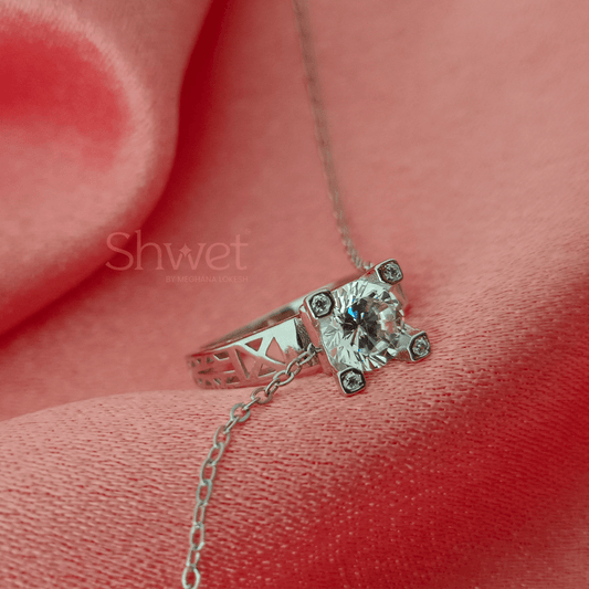 SOLITIARE RING CHAIN PENDANT - Shwet