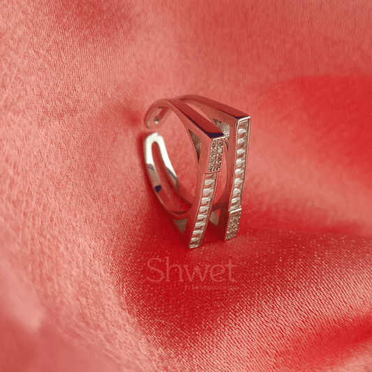 ADUSTABLE SILVER RING - Shwet