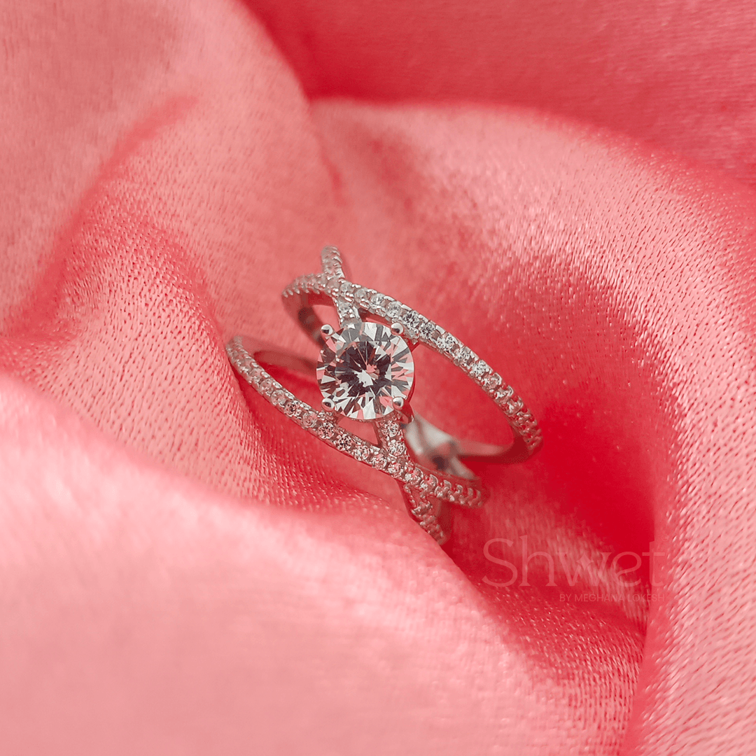 AFREEN SWAROVSKI RING - Shwet