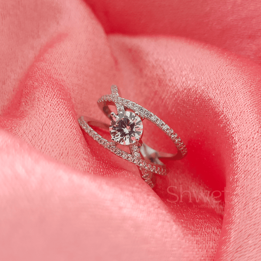 AFREEN SWAROVSKI RING - Shwet
