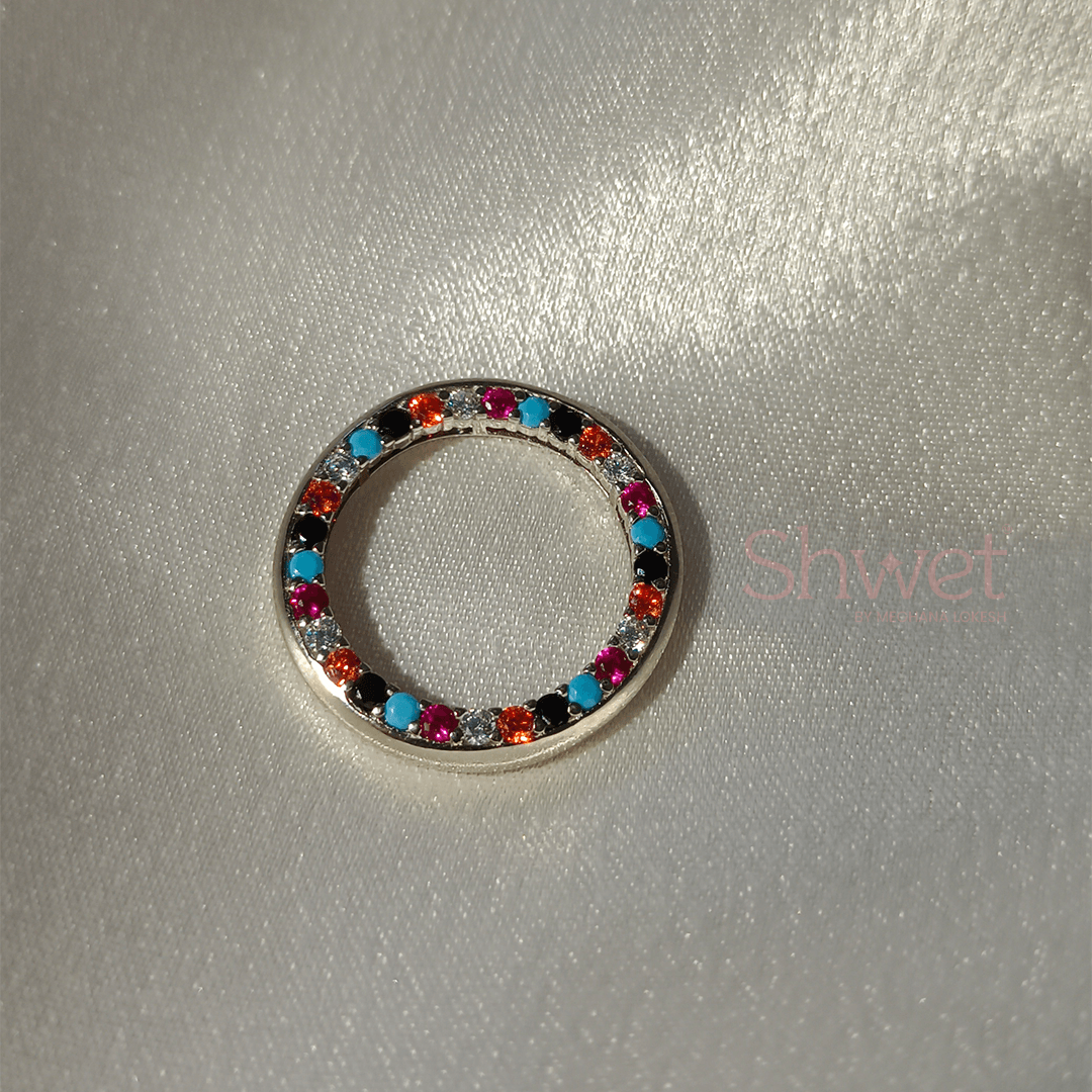 MULTICOLOUR ZICRON RING - Shwet