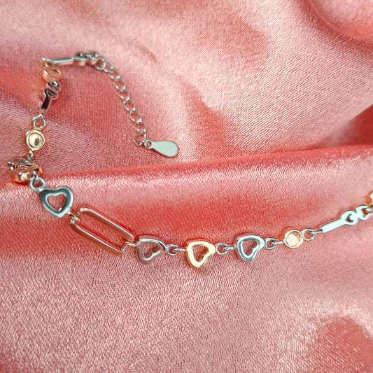 ROSE GOLD BRACELETS | 925 STERLING SILVER | CLIP ON